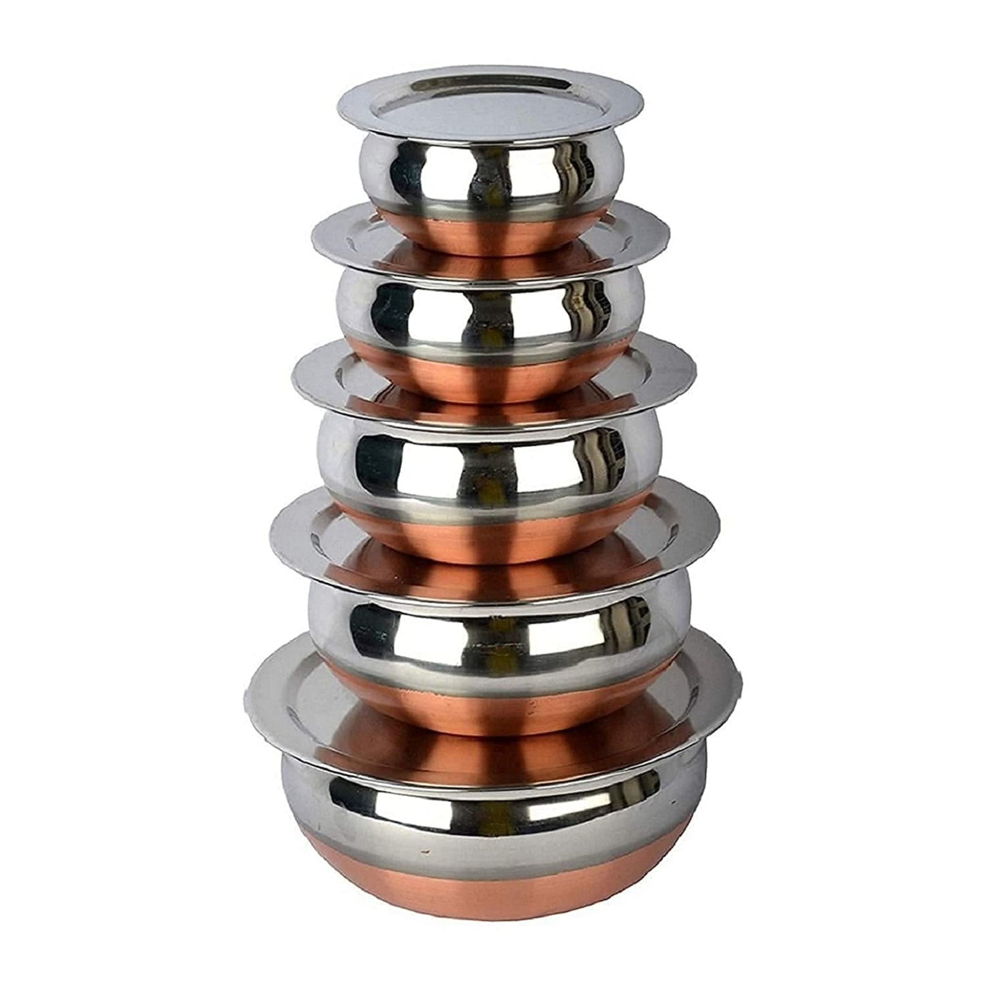 KC Stainless Steel Copper Bottom Kitchen Serving,...